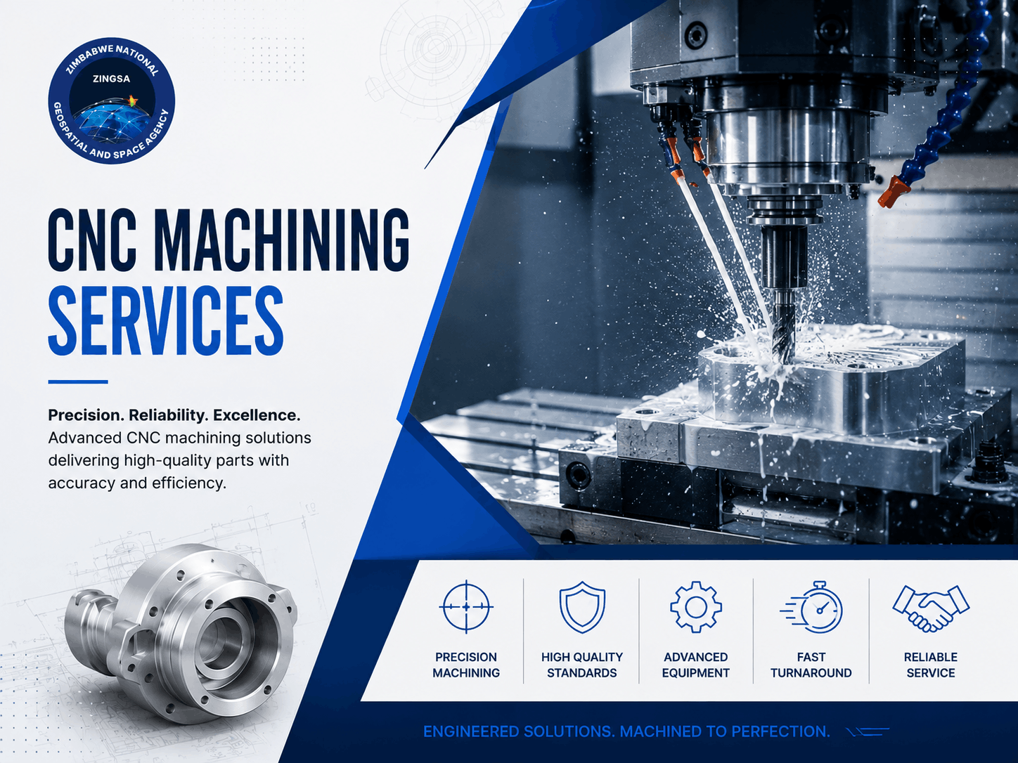 CNC machining training at ZINGSA